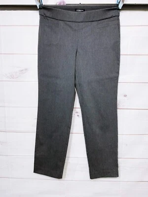 Liz Claiborne Career Petite Womens Pants Size 12P Classic Gray Pockets Pull On - Image 1 of 4