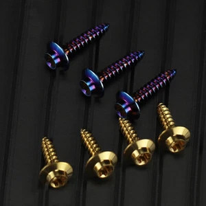 Titanium self-tapping screws M4.M5 umbrella head Motorcycle Plate Ti Bolts  - Picture 1 of 8