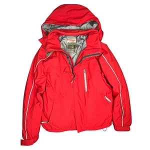 PRADA 2007 SGV925 Red Goretex Sport Technical Hooded Ski Jacket Mens Sz 52 L - Picture 1 of 15