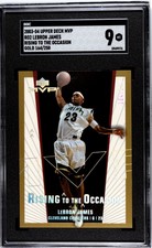 2003 Upper Deck MVP - LeBron James - Rising to The Occasion Gold #RO2 /250 SGC 9
