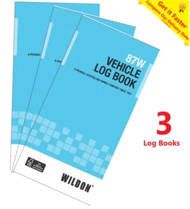 3x Registro de Vehículo Wildon B00k Diario Cumple con ATO 87W - Imagen 1 de 6
