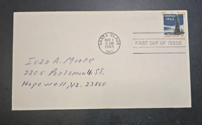 Christmas 1963 FDC, Scott # 1240, Issued Santa Claus, Indiana on NOV 1, 1963 - Image 1 of 2