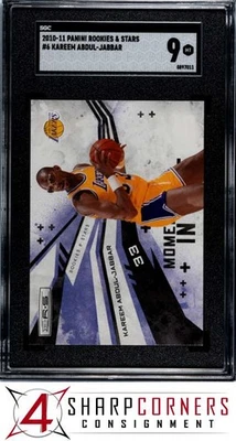 2010 PANINI ROOKIES & STARS #6 KAREEM ABDUL-JABBAR HOF POP 1 SGC 9 - Image 1 of 4
