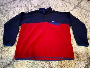 Giacca pile vintage Patagonia Snap T Synchilla 2014 bicolore XXL - Foto 1 di 4