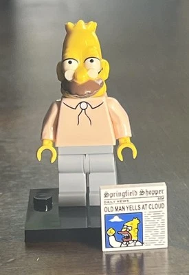 Lego Abe Simpson "Grandpa" Custom Printed Minifigure | The Simpsons - Image 1 of 2