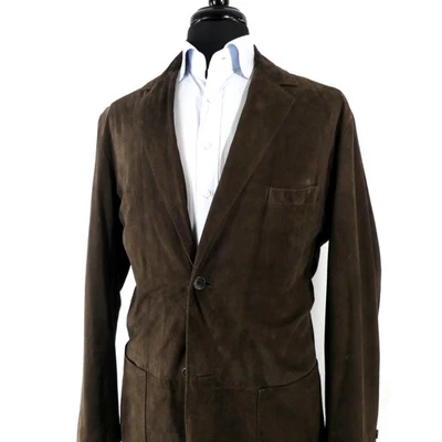 Chaqueta de Bolsillo Parche Forrado Gamuza Visón Tabaco Puntada Superior Oso Dorado M Foto 1 de 4