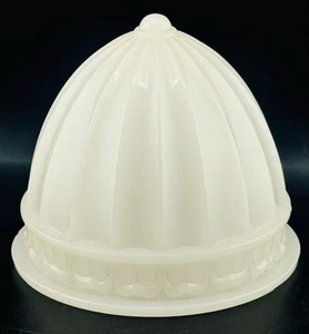 Vintage White Milk Glass Lamp Shade 5" Clamshell Acorn Shade 5"x5.5" - Picture 1 of 6
