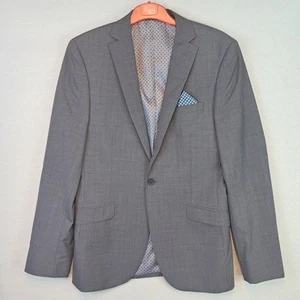 Next Traje de Sastrería Chaqueta Talla 40L Gris Mezcla de Lana Calce Ajustado Para Hombre - Imagen 1 de 10