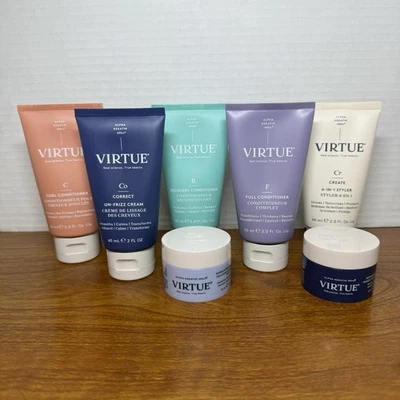 Lote de 7 piezas Virtue Hair Care Alpha Keratin NUEVO Foto 1 de 4