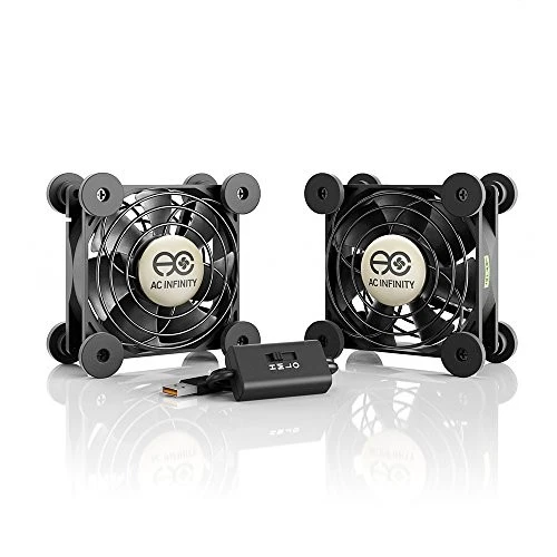 AC Infinity MULTIFAN S5, Quiet Dual 80mm USB Fan, UL-Certified for Receiver DVR - Image 1 of 4