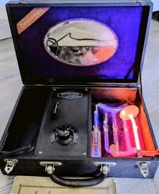 Hegrosan Violet Ray Generator Lila Stäbe Elektrotherapie Elektrotherapie  - Bild 1 von 4