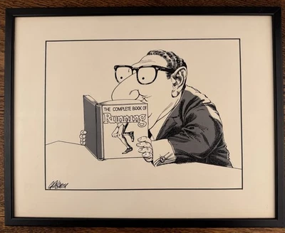 Robert Graysmith SF Chronicle OOAK Cartoon Art Kissinger Fixx Zodiac Killer 1977 - Imagem 1 de 2