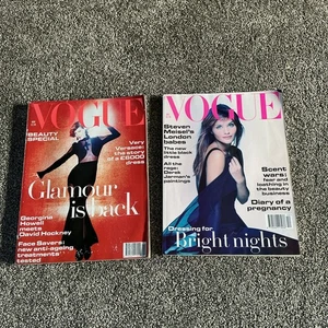 Vogue UK Magazine 1993  X 2 - British Fashion - Collectible - Display - Imagen 1 de 18