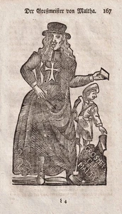 Costumi Tradizionali Malta Funcke Holzschnitt Incisione Su Legno 1773 - Foto 1 di 1