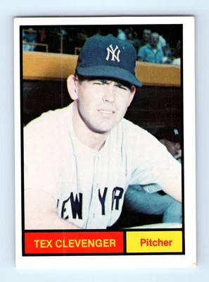 1982 Galasso 1961 World Champions New York Yankees #20 Tex Clevenger - Image 1 of 2