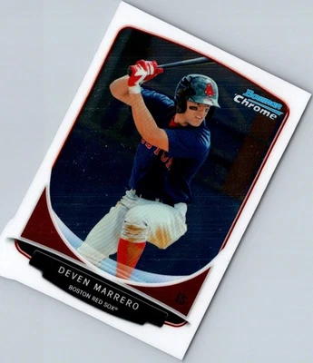 2013 Bowman Chrome Prospects Deven Marrero #BCP120 Boston Red Sox Baseball Card - Image 1 of 2