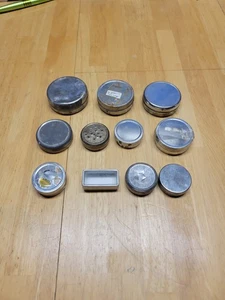 11 Watchmaker Tins for Parts or Movements Complete with Lids 2” Wide LT3 - Picture 1 of 16