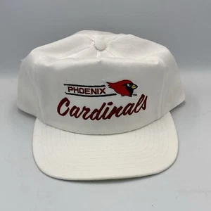 Vintage Phoenix Cardinals Script Hat SnapBack Cap Annco Professional Model White - Picture 1 of 7