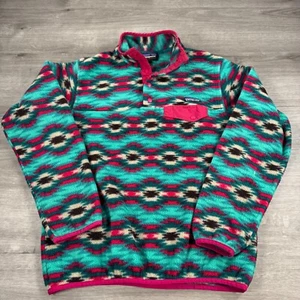 Patagonia Synchilla Aztec Fleece Snap T Wild Desert Beryl Green Medium für Damen - Bild 1 von 10