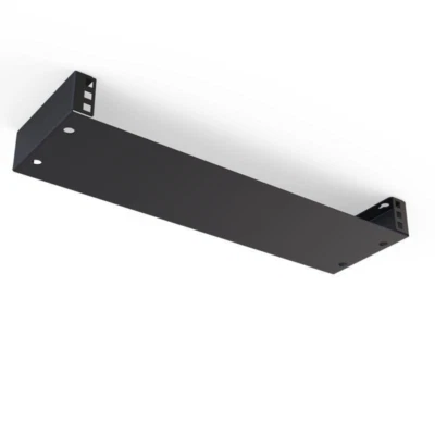 1U Universal Wall Mount Rack Bracket with Square Hole Rails - Image 1 of 3