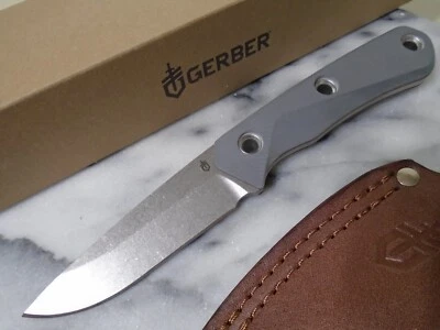 Gerber USA TERRACRAFT Fixed Blade Hunter Knife Full Tang CPM S30V Steel Leather - Image 1 of 4