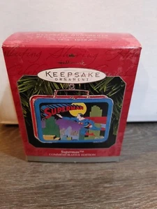1998 Hallmark Superman Lunch Box Christmas Keepsake Ornament DC Comics - Picture 1 of 3