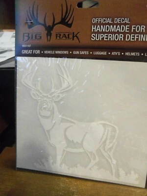  WHITETAIL BUCK  6" DECAL BIG RACK OFFICIAL  BRAND NEW FREE SHIP  - Image 1 of 2
