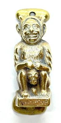 Antique Brass Penrhyn Imp Door Knocker - Image 1 of 4