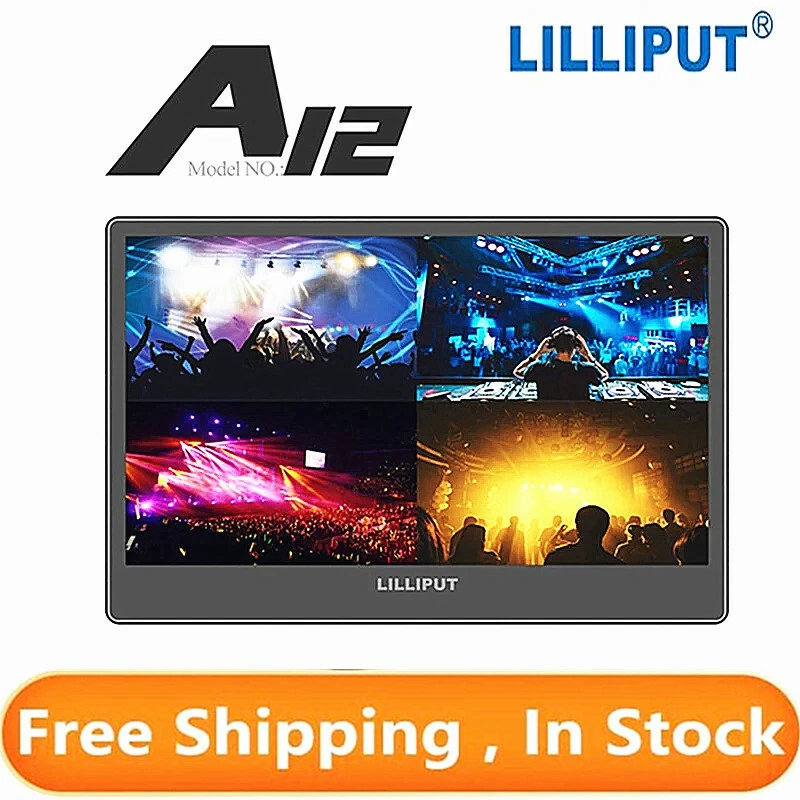 LILLIPUT A12 4K Broadcast Video Monitor 12.5" IPS 3G-SDI HDMI FHD 3840x2160  - Image 1 of 4
