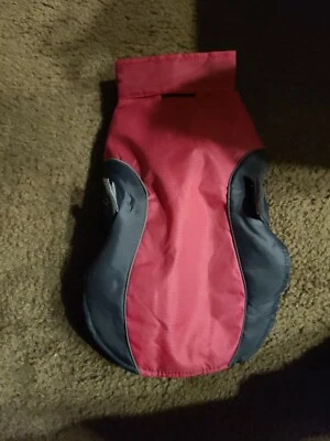 Fleece Lined Dog Jacket Pink With Gray Size Medium FREE SHIPPING  - Image 1 of 4