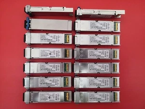 LOT OF 4 XFP-10GLR-OC192SR V04 CISCO ORIGINAL 10GE USED OPTICAL TRANSCEIVER - Picture 1 of 2