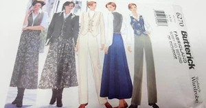 Butterick 6270 Misses Petite Jacket Vest Skirt Pants size 6 8 10 sew pattern - Picture 1 of 3