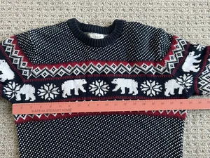 Herren Aspen Eisbär Urlaub Pullover Nordic Style Small 100% Baumwolle Top! - Bild 1 von 2