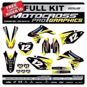 SUZUKI RMZ 250 2010 2012 2014 2015 2016 2018 Graphics Decals Stickers Decallab - Picture 1 of 3