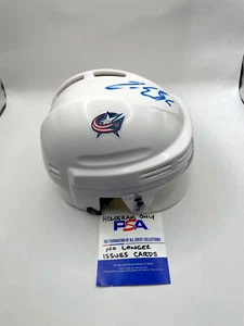 ZACH WERENSKI Columbus Blue Jackets SIGNED Autograph Hockey Mini Helmet PSA COA - Picture 1 of 3