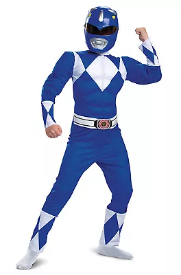 Power Rangers Blue Ranger Classic Muscle Child Costume - Image 1 of 2