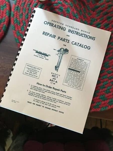 NEPTUNE MIGHTY MITE WC-1 & AA1-A OUTBOARD MANUAL INSTRUCTIONS PARTS BOUNDREPRINT - Picture 1 of 6