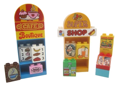 Lego Duplo My First Shop Custom Set Grocery Store Supermarket Cafe Food - Image 1 of 4