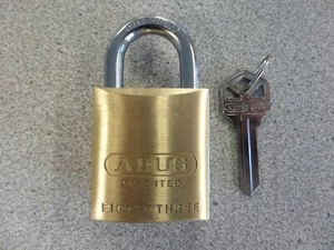 ABUS 83/45-200 KWIKSET KW1 KEYWAY REKEYABLE BRASS PADLOCK - Picture 1 of 8