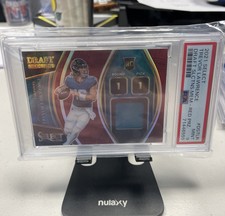 2021 Select Trevor Lawrence Red Prz Jersey Patch Rookie Card PSA 9