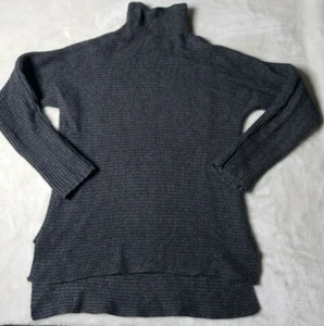 Bartolini Italian Women’s Sweater Gray Asymmetrical 48%Wool 7%Cashmere Blend - Picture 1 of 9