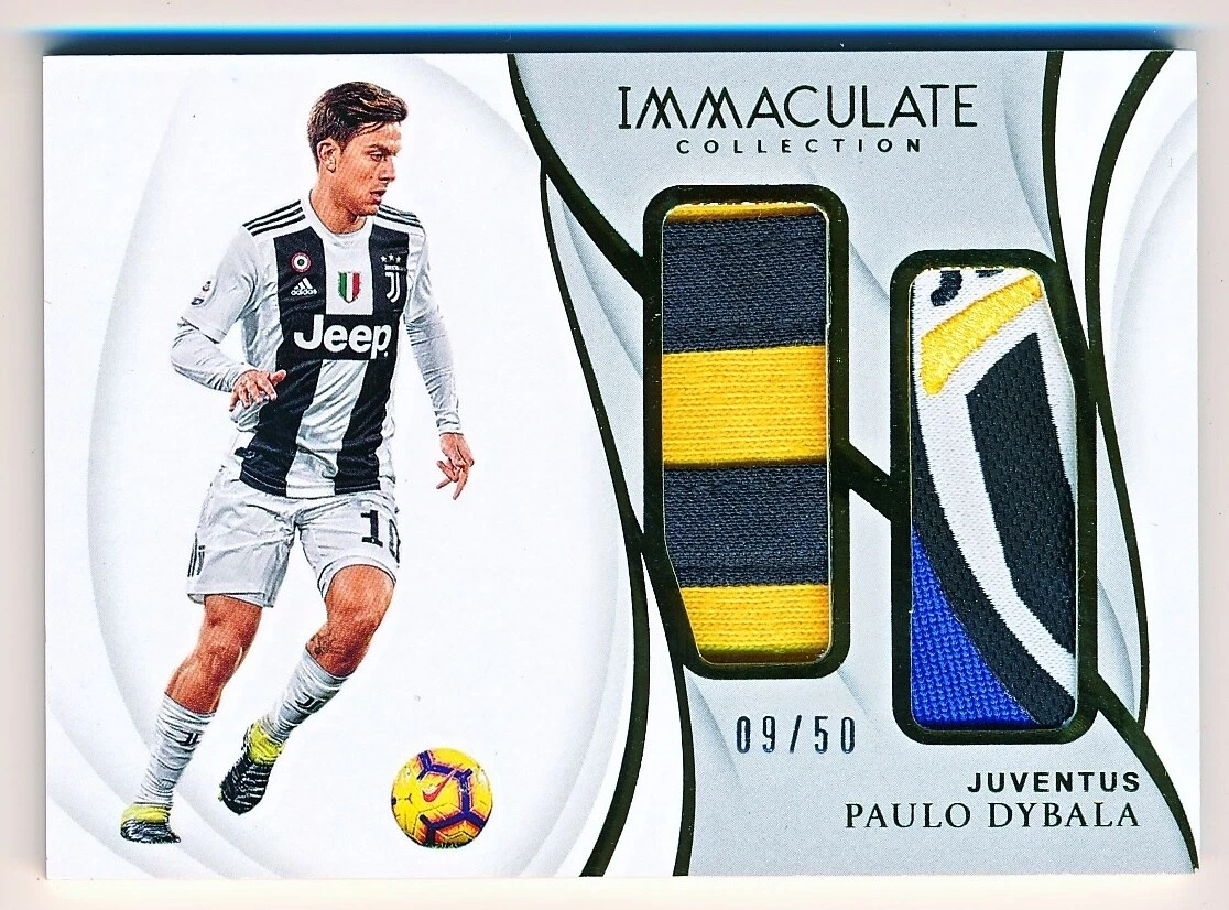 2018-19 Immaculate Paulo Dybala Jumbo Dual Patches Patch #JD-PD (09/50)