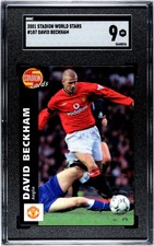2001 Stadion World Stars David Beckham #187 SGC 9 MINT