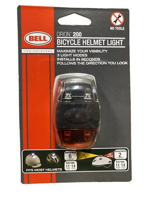 Bell 头盔灯 LED 6 流明亮度猎户座 200 — 第 1/2 张图片