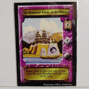 ESTADO PROVINCIAL DEL UNICORNIO -- LEYENDA 5 ANILLOS CCG -- EDICIÓN ESMERALDA -- CASI NUEVO - Imagen 1 de 1