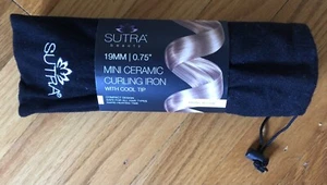 NEW SUTRA MINI CERAMIC CURLING IRON 19MM .75” - Picture 1 of 2