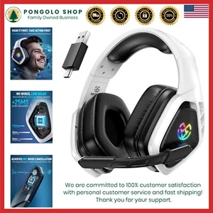 Ergonomic Wireless Gaming Headphones with Long Battery Life & Touch Control - Picture 1 of 9
