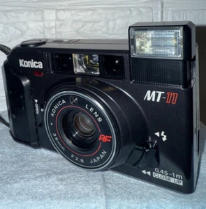 Kamera Konica MT-11 gebrauchter Artikel Trödel Vintage Artikel schwarz aus Japan - Bild 1 von 11