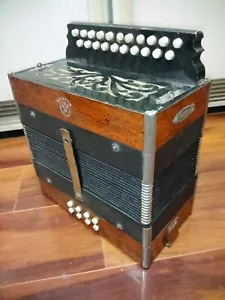 antique A & D Stahltöne Weiner Accordions Accordeon instrument Vintage Antique - Picture 1 of 18