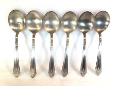 Winthrop Silverplate 1929 DREXEL Set of 6 Gumbo Soup Spoons